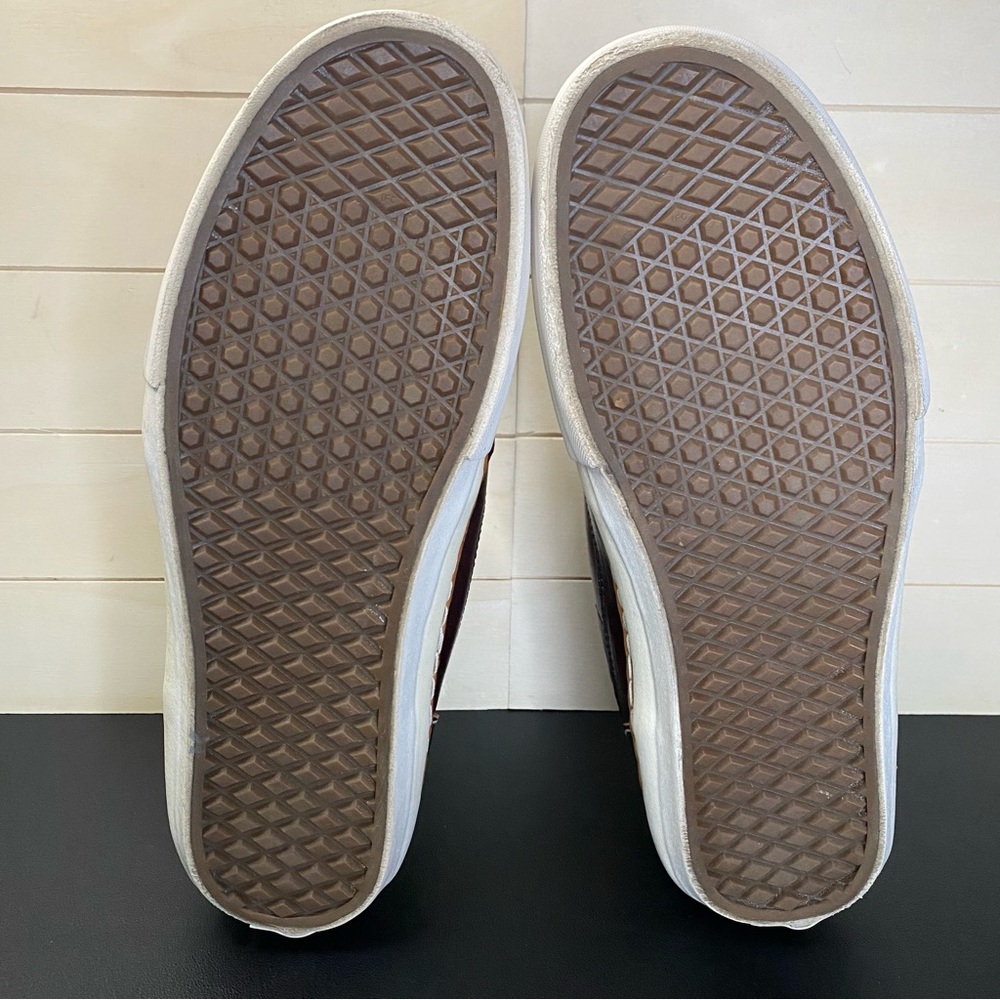 Vans Brown High-Top Sneakers Premium Leather Casual - Picture 9 of 12